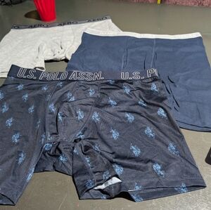 (3) Ct Mens Boxer Briefs Size XL NWOT U.S. Polo, Aeropostale And Hanes